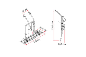 Carry Bike per VW T4 con doppia porta