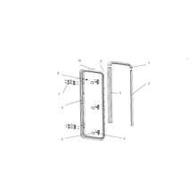 Carica l&#39;immagine nel visualizzatore di Gallery, Scheda tecnica Ricambi Porta Dometic Cara D-RF - Cornice esterna
