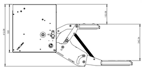 Gradino elettronico con movimento a scomparsa modello 10577 Serie Z