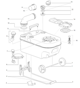 Cassetta ricambio Thetford per Wc C220 Standard - Cassette