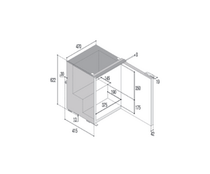 Frigorifero a compressione Vitrifrigo modello C60i